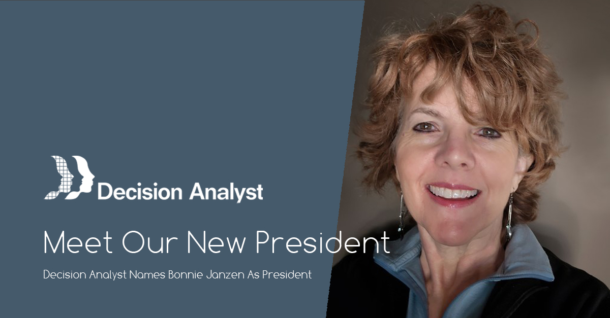 Bonnie Janzen named President of Decision Analyst
